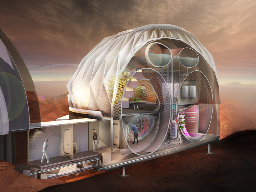 Mars greenhouse render